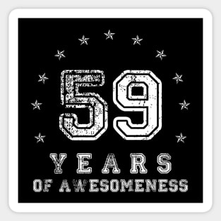 Vintage 59 years of awesomeness Sticker